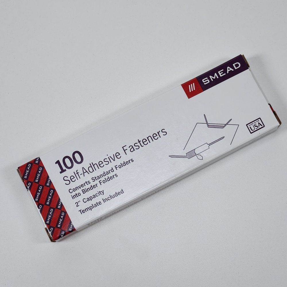 Smead Fasteners Self Adhesive Fasteners 2" Capacity No. 2ABF UPC. 68220
